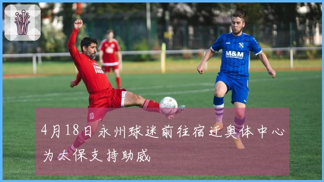 4月18日永州球迷前往宿迁奥体中心为太保支持助威